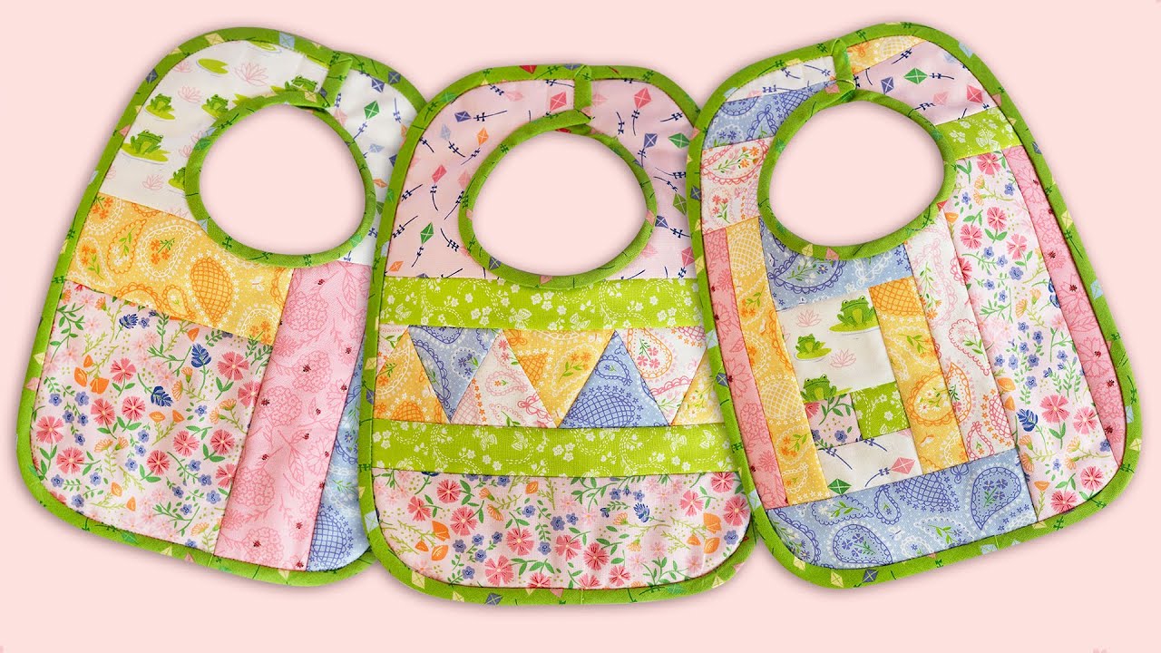 Punch with Judy > Quilt As You Go PrePrinted Batting Baby Bibs